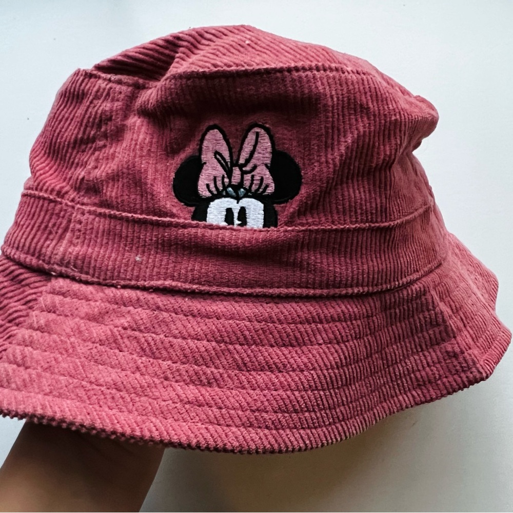 Pink Corduroy Minnie Mouse Bucket Hat